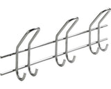 Cuier De Perete Cu 3x3 Carlige Hettich Classic 430x165x75 Mm, Otel Argintiu
