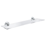 Etajera baie Grohe Essentials, sticla, fixare perete ascunsa, 530 mm