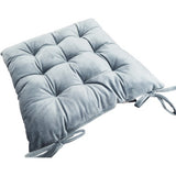 Perna scaun catifea SoleVito Velvet Deluxe, gri/albastru inchis , 40x40 cm