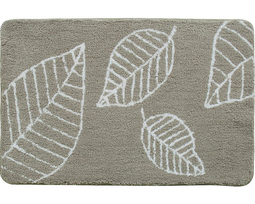 Covoras de Baie Antiderapant Spirella Leaf 90x60 cm Bej