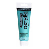 Culoare acrilica Graduate Daler Rowney - Metallic Green - 120 ml