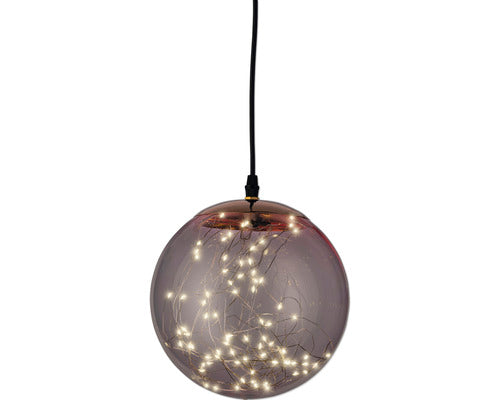 Glob Craciun Lumino 80 Micro Led-uri Ø 20 Cm Roz