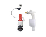 Mecanism Wc, Actionare Prin Apasare, Cu Robinet Flotor 3/8”, Alimentare Laterala, Buton Cromat