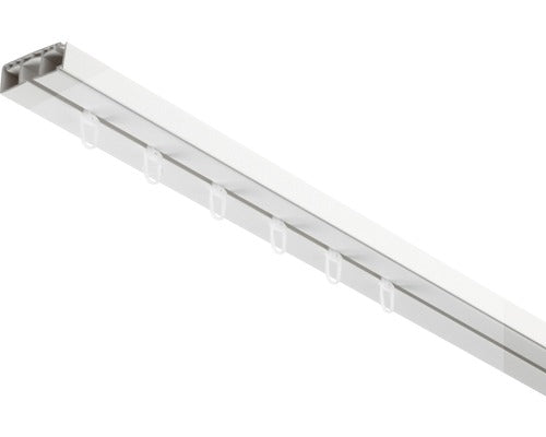 Sina Perdea Plastic 1 Canal, Alba, 180 Cm