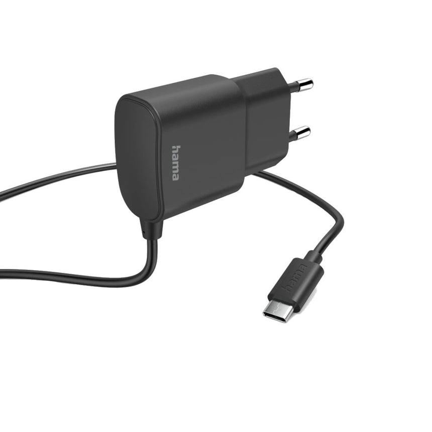 Incarcator cu USB-C, Hama 12 W, 1,0 m, negru