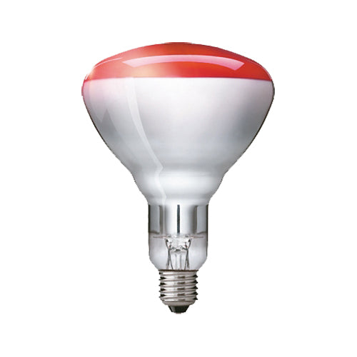 Bec InfraRosu Industrial Philips, E27, 250W, dimabil, incandescent, Rosu