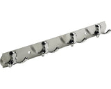 Cuier De Perete Cu 4x2 Carlige Hettich Modern 380x38x33 Mm, Otel Inoxidabil/zamac Cromat