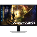 Monitor Gaming OLED Samsung Odyssey G6 27", QHD (2560x1440), 240Hz, 0.03ms, AMD FreeSync™ Premium Pro, HDR10+, Glare Free, 2x HDMI, Display Port, Jack, USB, Pivot, Argintiu