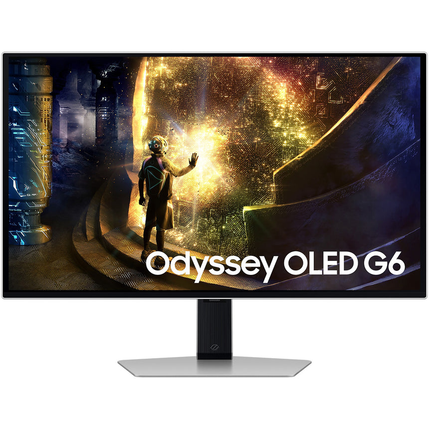 Monitor Gaming OLED Samsung Odyssey G6 27", QHD (2560x1440), 240Hz, 0.03ms, AMD FreeSync™ Premium Pro, HDR10+, Glare Free, 2x HDMI, Display Port, Jack, USB, Pivot, Argintiu