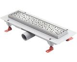 Rigola Dus MCH Square cu Gratar Inox Lucios 350 mm