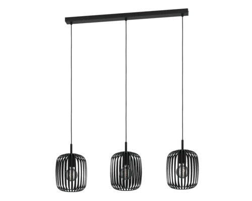 Lustra Romazzina E27 Max. 3x40w, Negru