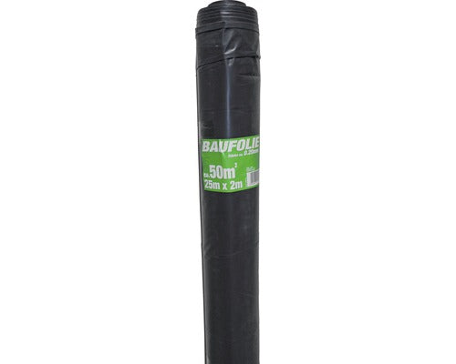 Folie constructii opaca 2x25 m 0,2 mm