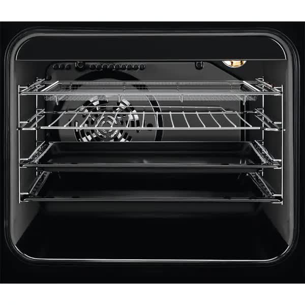 Aragaz Electrolux LKR564201K, Electric, Plita vitroceramica, 4 zone de gatit, Cuptor electric multifunctional, SteamBake, Autocuratare catalitica, Grill electric, Clasa A, 50 cm, Negru