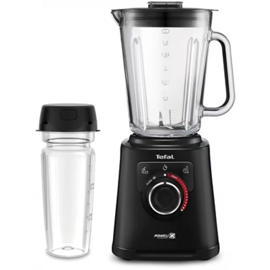 Blender Tefal PerfectMix+ BL87G831, 1200 W, 1.5 L, 3 programe automate, tehnologie Powelix, functie Autoclean, functie zdrobire gheata, Air Cooling, 6 lame inox, negru
