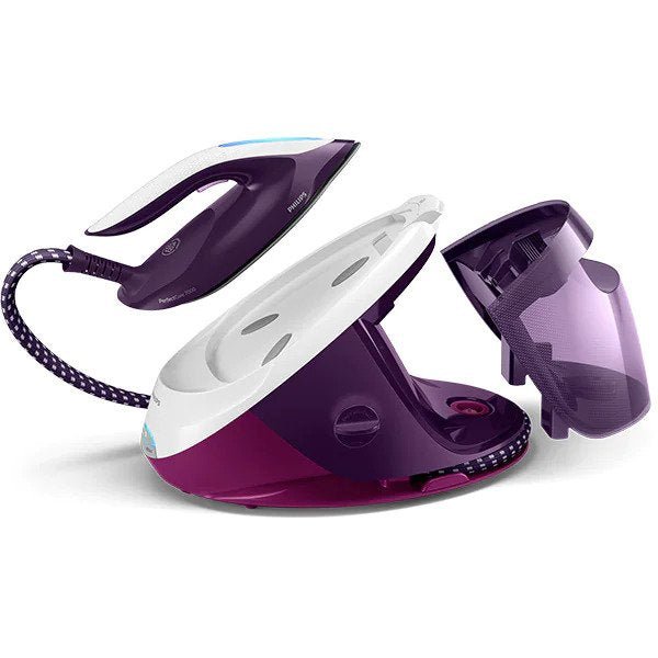 Statie de calcat PHILIPS PerfectCare PSG7028/30, 2100W, 500g/min, 1.8l, talpa SteamGlide Advanced, violet-alb
