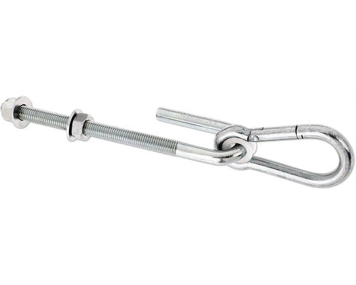 Surub Metric Cu Carabiniera Alberts M12x200 Mm Otel Zincat Galben, Pentru Leagane & Balansoare