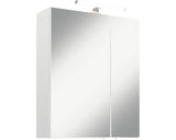 Dulap baie cu oglinda pelipal Quickset 354, iluminare LED, PAL, 55x20x70 cm alb