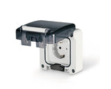 Priza Simpla Cu Impamantare Scame, Capac De Protectie Ip66, Gri