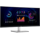 Monitor curbat IPS LED Dell 34" P3424WE, WQHD (3440x1440), HDMI, DisplayPort, Negru/Argintiu