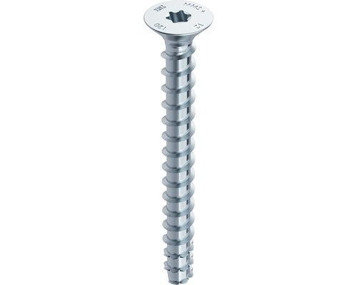 Holsuruburi Cu Fixare Directa In Beton Heco Multi-monti-plus F 7, 5x100 Mm Otel Zincat, 50 Bucati, Cap Inecat