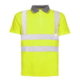 Tricou polo reflectorizant cu maneca scurta REF 201, culoare galben, marimea 3XL