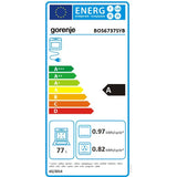 Cuptor incorporabil, Gorenje, clasa energetica A, 77 l, 300 °C, negru