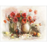 Tablou canvas Still Life Flowers&Fruits, 57x77 cm