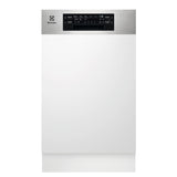 Masina de spalat vase semi-incorporabila Electrolux EEM43300IX, 10 seturi, 8 programe, Clasa D, Motor Inverter, AirDry, SatelliteClean, MaxiFlex, QuickLift, 45 cm