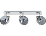 Sina Spoturi Acubens E14 Max. 3x40w, Crom/sticla Fumurie