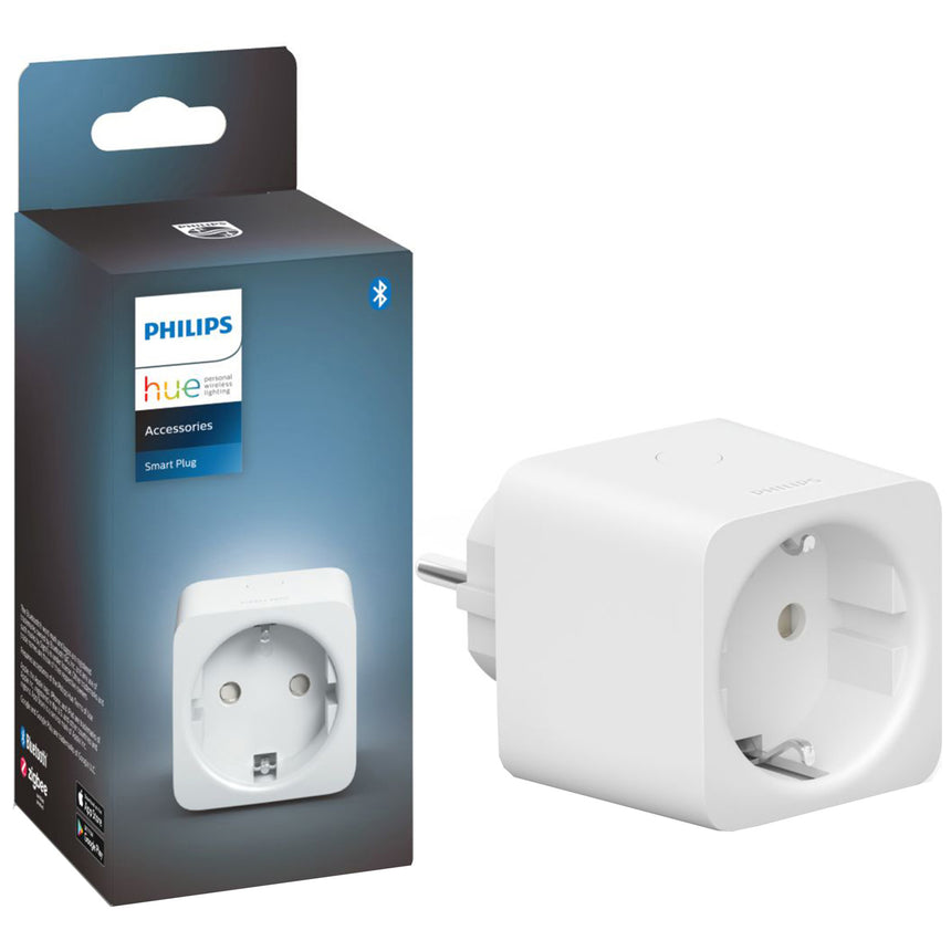 Priza inteligenta Philips Hue, Bluetooth, Zigbee, IP20, Alb