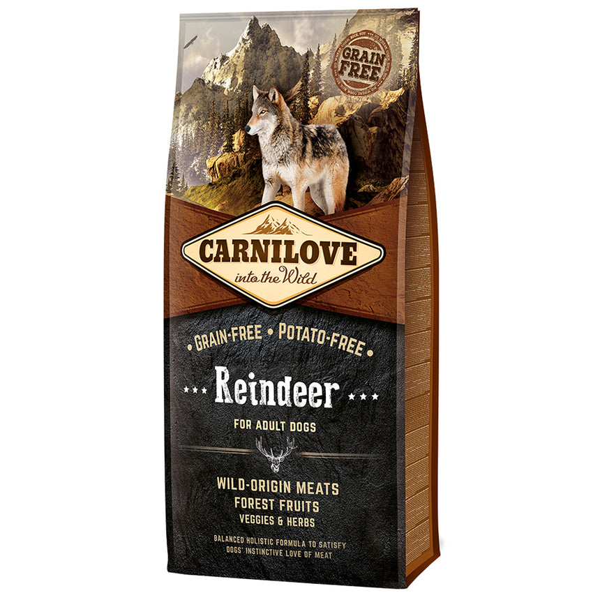 Hrana uscata pentru caini Carnilove, Adult, Ren, 12 Kg