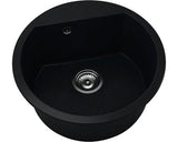 Chiuveta Bucatarie Rotunda FAT Avangard 223 Ø51 cm, Marmura Compozita Granit Negru