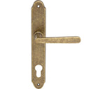 Manere Cu Sild Usa Intrare Verofer Wien 90/240 Mm, Pentru Cilindru, Alama Antica