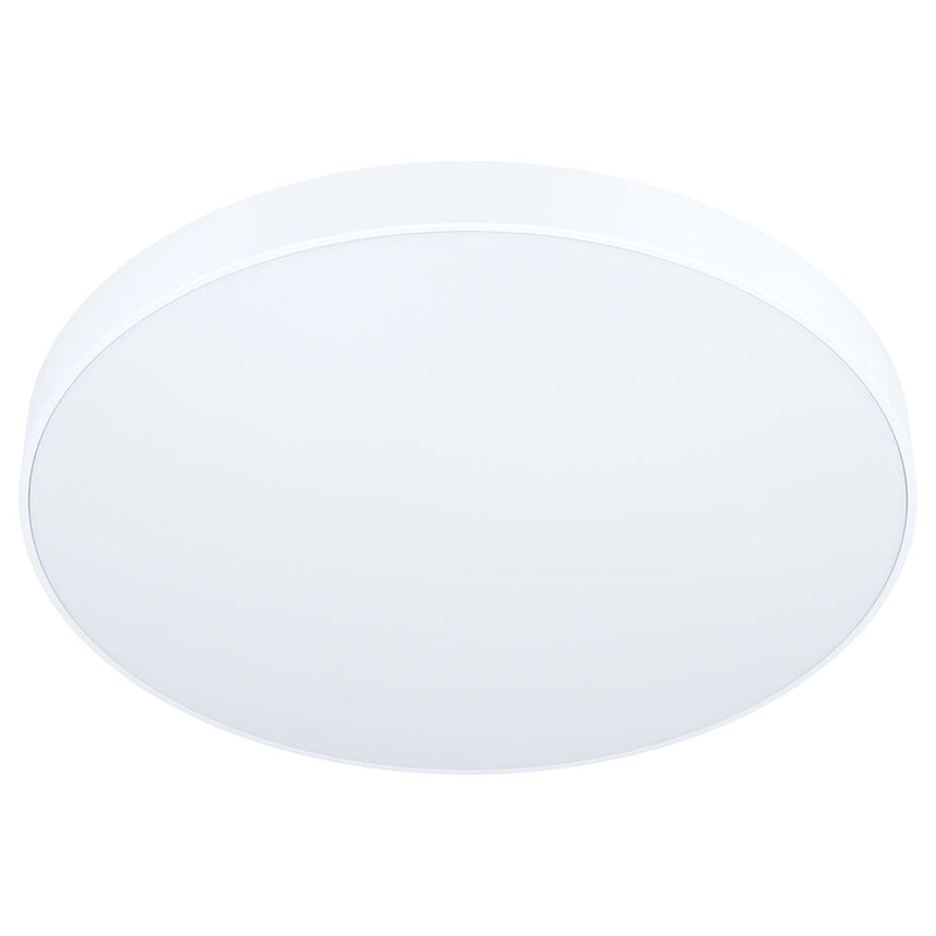 Plafoniera dimabila ZUBIETA-A, EGLO, LED, 24W, 2300 lm, lumina rece, neutra, calda, otel, plastic, alb, 45 cm diametru, telecomanda inclusa