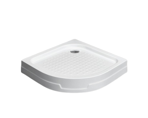 Cadita de dus semirotunda Radaway Rodos A Compact 90x90x16,5 cm acril alb
