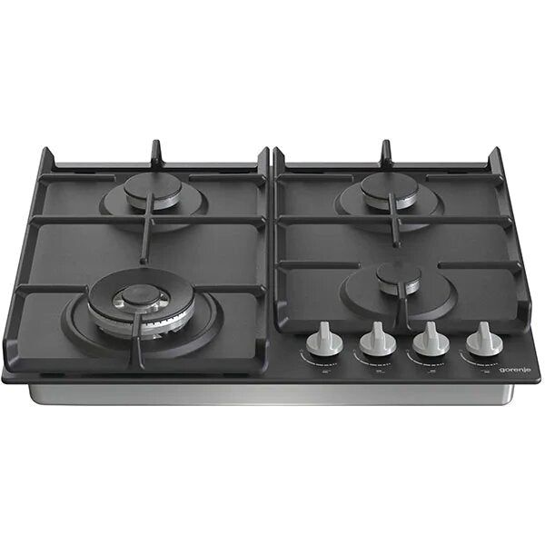Plita incorporabila GORENJE GW641EXB, Gaz, 4 arzatoare, Wok, Negru