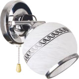 Aplica de perete Klausen Flood ap1, 1XE27, inox, metal, H17cm, intrerupator pe fir