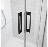 Usa Glisanta Pentru Nisa Radaway Idea Black DWJ Dreapta 140x200,5 cm, Sticla Transparenta, Profil Negru