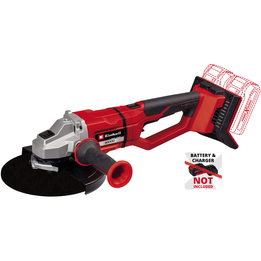 Polizor unghiular pe acumulator Einhell Power X-Change AXXIO 36/230 Q, 36 V, 230 mm diametru disc, 6600 RPM, 70 mm adancime maxima taiere, fara acumulator/incarcator