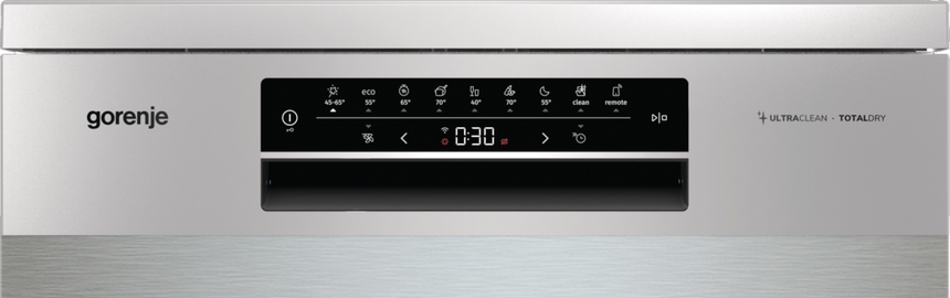 Masina de Spalat Vase GORENJE GS673C60X, 16 seturi, 7 programe, 60 cm, Clasa C, Argintiu