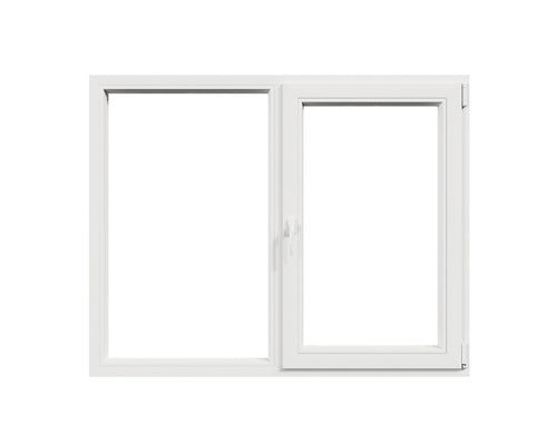 Fereastra Pvc Termopan 4 Camere 142x116 Cm Alba Fixa + Deschidere Dubla Dreapta