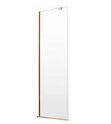 Panou Frontal Pentru Usa Dus Radaway Furo Gold, 60x200 cm, Sticla Securizata Transparenta, Profil Auriu
