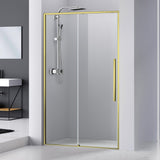 Usa dus Belform Fortuna, 140xH195 cm, cu usa glisanta, profil auriu mat