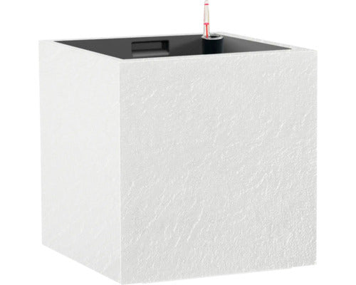 Ghiveci Plastic Cu Sistem De Irigare Ø 27 Cm H 27 Cm Alb