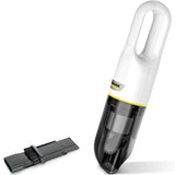 Aspirator de mana Karcher CVH 2, 70 W, recipient 150 ml, 7.2 V, filtru HEPA, duza de curatare 2 in 1, incarcator, 1.198-330.0, Alb/Negru
