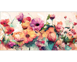 Tablou Canvas Watercolor Flowers Xi 50x100 Cm