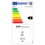 Congelator SHARP SJ-SC41CHXAE-EU, No Frost, 280 l, H 186 cm, Clasa E, Negru