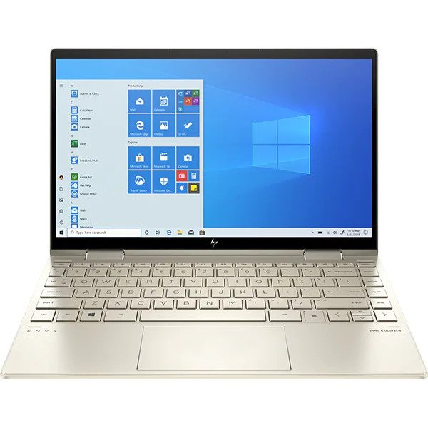 Laptop 2 in 1 HP Envy x360 13-bd0032nn, Intel Core i7-1165G7 pana la 4.7GHz, 13.3" Full HD Touch, 8GB, SSD 512GB, Intel Iris Xe Graphics, Windows 10 Home, Auriu