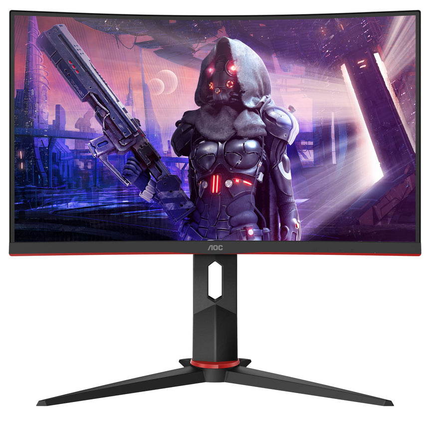 Monitor Curbat Gaming LED VA AOC 27", FHD, 165Hz, 4ms, FreeSync2, FrameLess, HDMI, DisplayPort, C27G2U/BK