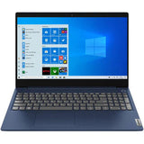 Laptop LENOVO IdeaPad 3 15IIL05, Intel Core i3-1005G1 pana la 3.4GHz, 15.6" Full HD, 8GB, SSD 256GB, Intel UHD Graphics, Windows 10 Home S, Albastru